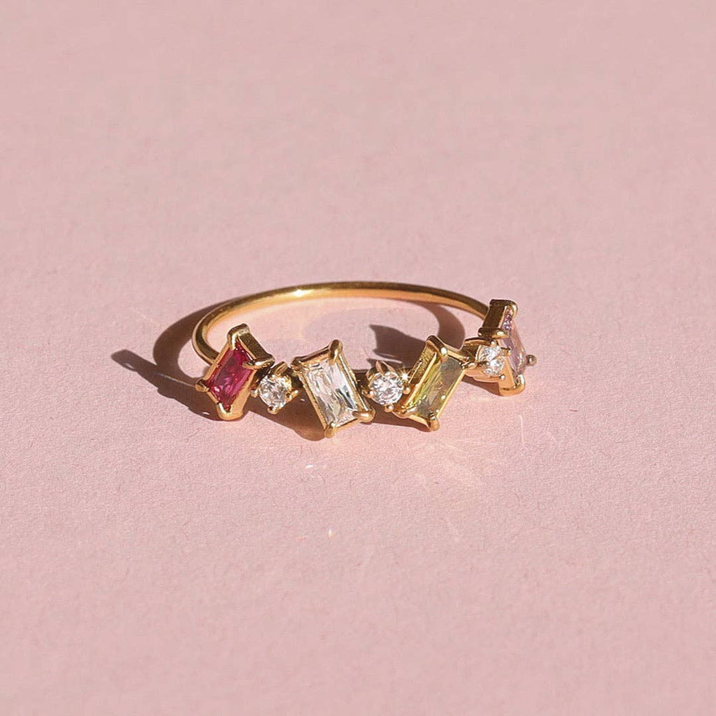 Dara - Bague Multi-pierres en Or