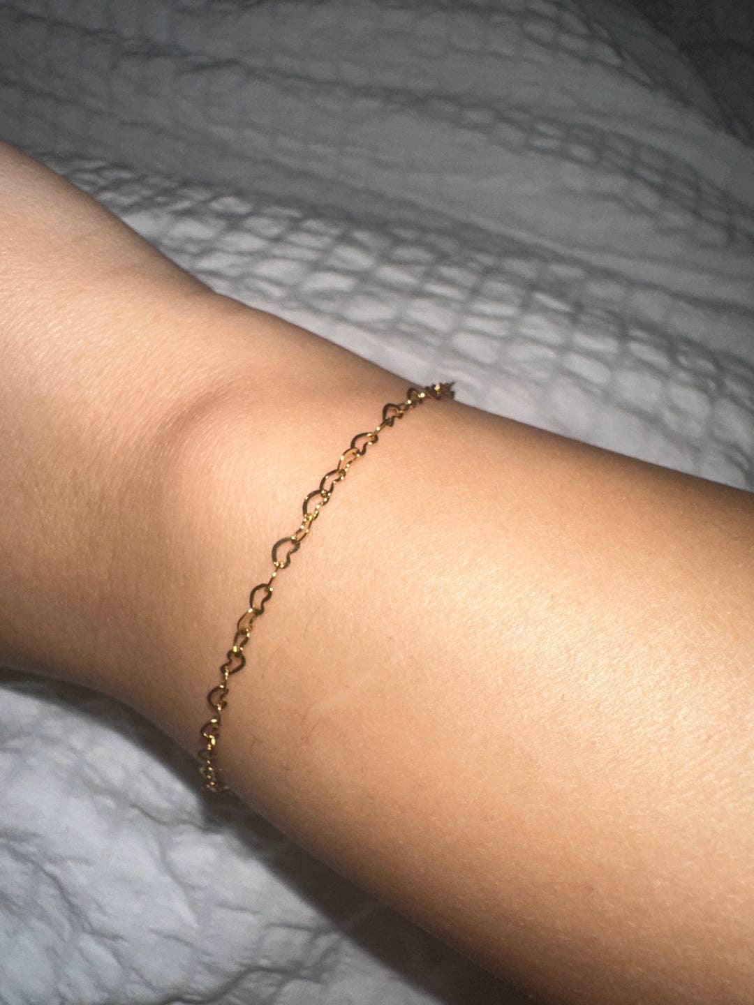 Bracelet Love cœur fin: Or