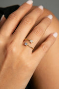 Bague femme en argent sterling 925 avec étoiles détaillées