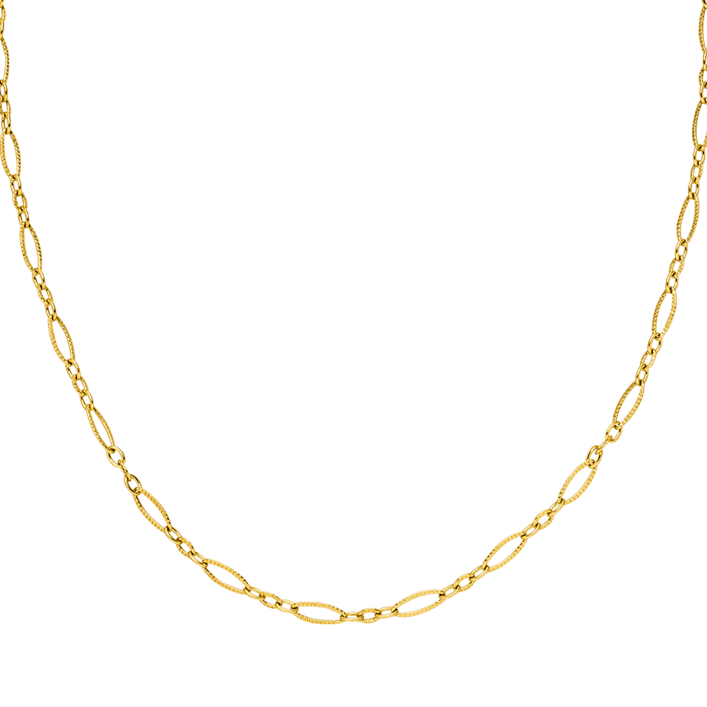 Collier Sweet Tea lisse plaqué or 18 carats