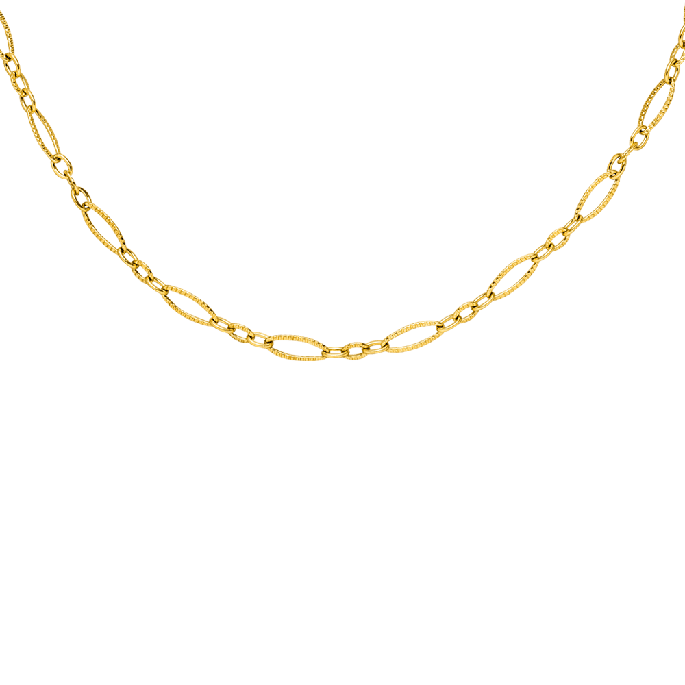 Collier Sweet Tea lisse plaqué or 18 carats