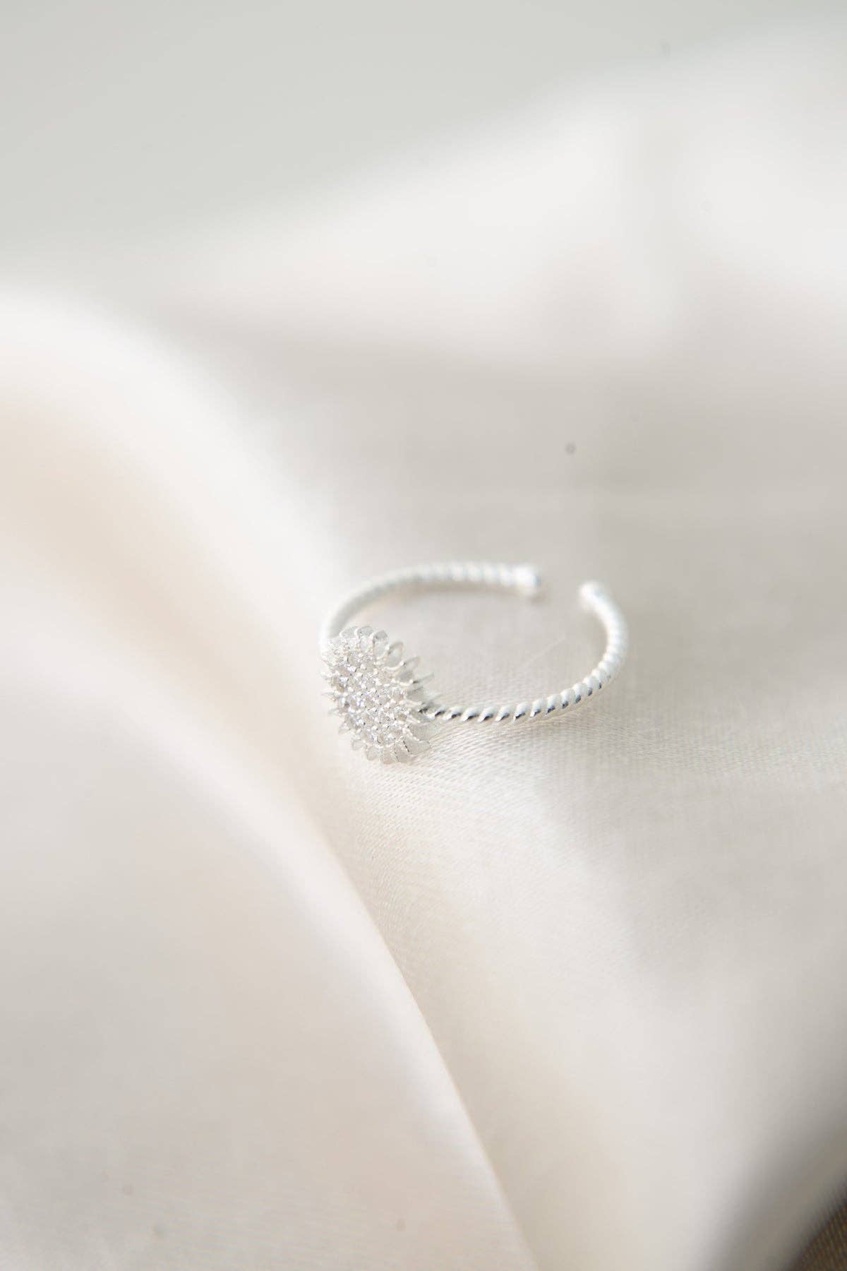 Bague femme en argent sterling 925 avec motif soleil: OR ROSE