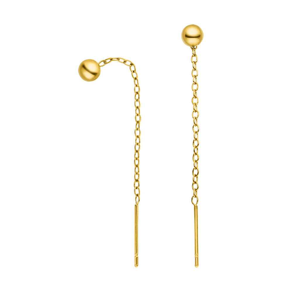 Chaîne d'oreille à pois | Plaqué or 18 carats